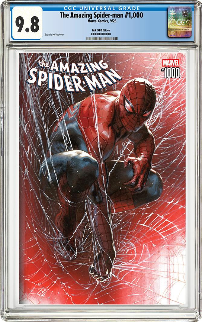 *PRE-ORDER* CGC Graded 9.8 Universal Grade - The Amazing Spider-man #1,000 - Cover by Gabrielle Del'Otto