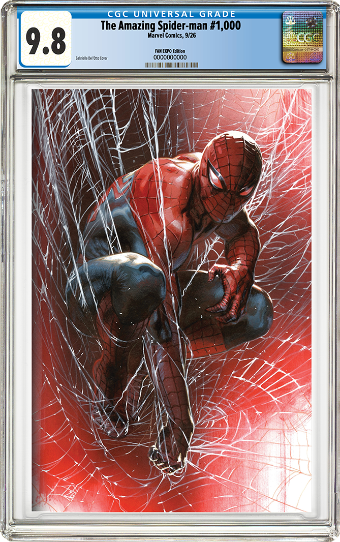 *PRE-ORDER* CGC Graded 9.8 Universal Grade - The Amazing Spider-man #1,000 - Cover by Gabrielle Del'Otto
