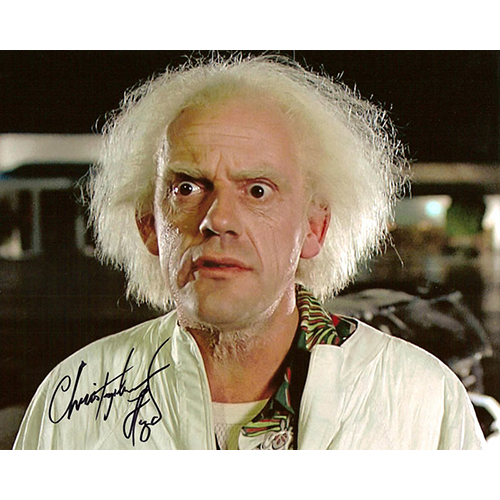 Christopher Lloyd Autographed 8"x10" (Back To The Future 1)