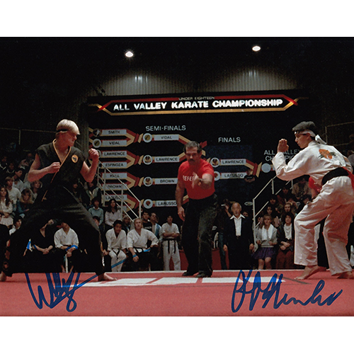 Ralph Macchio / William Zabka Autographed 8"x10" (Karate Kid)