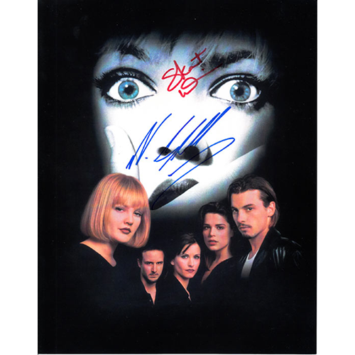 Neve Campbell and Skeet Ulrich Autographed 8" x 10" (Scream 1)
