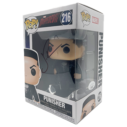 JON BERNTHAL DAREDEVIL THE PUNISHER AUTOGRAPHED FUNKO POP! #216 JSA CERTIFIED COA