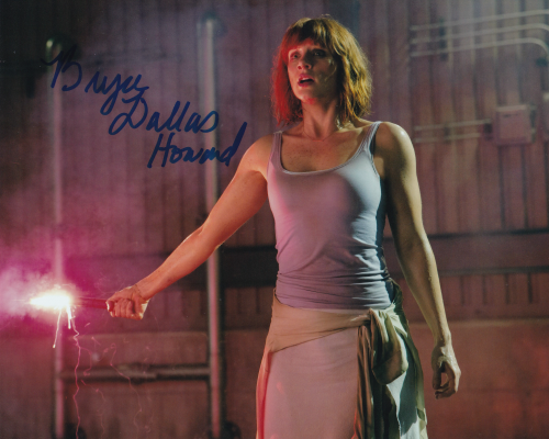 Bryce Dallas Howard Autographed 8"x10" (Jurassic Park)