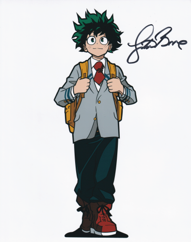 Justin Briner Autographed 8"x10" (My Hero Academia)