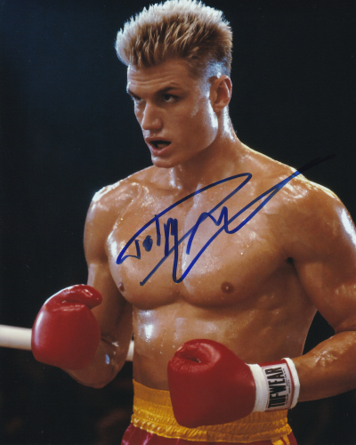 Dolph Lundgren Autographed 8"x10" (Rocky IV)