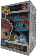 ADAM MCARTHUR YUJI ITADORI JUJUTSU KAISEN AUTOGRAPHED FUNKO POP! #1376 JSA CERTIFIED COA