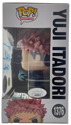 ADAM MCARTHUR YUJI ITADORI JUJUTSU KAISEN AUTOGRAPHED FUNKO POP! #1376 JSA CERTIFIED COA