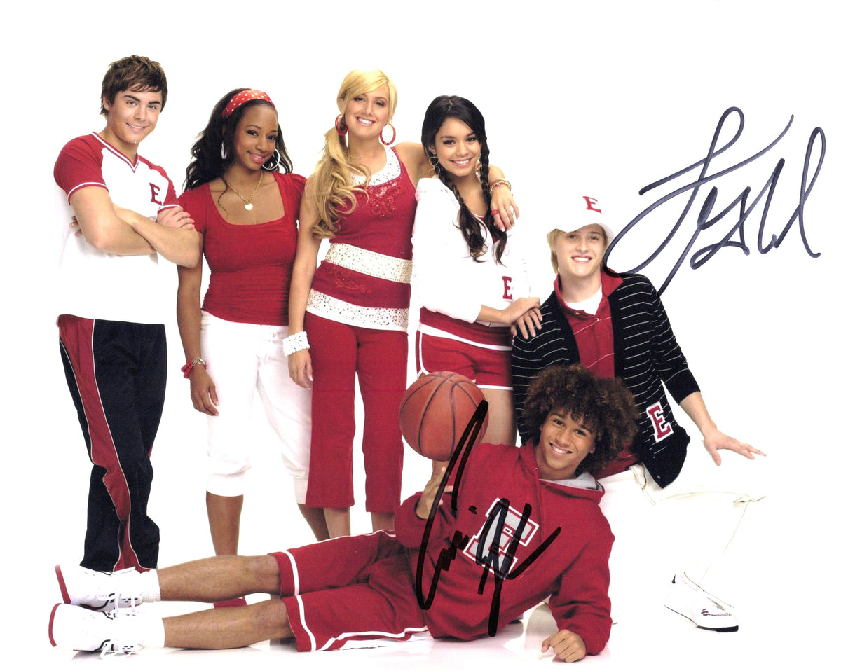 Lucas Grabeel & Corbin Bleu Autographed 8"x10" (Highschool Musical)