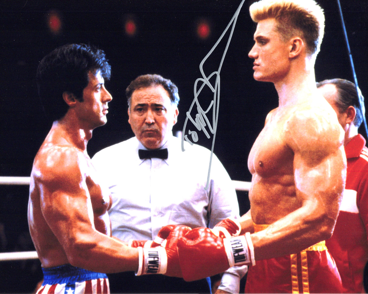 Dolph Lundgren Autographed 8"x10" (Rocky IV)